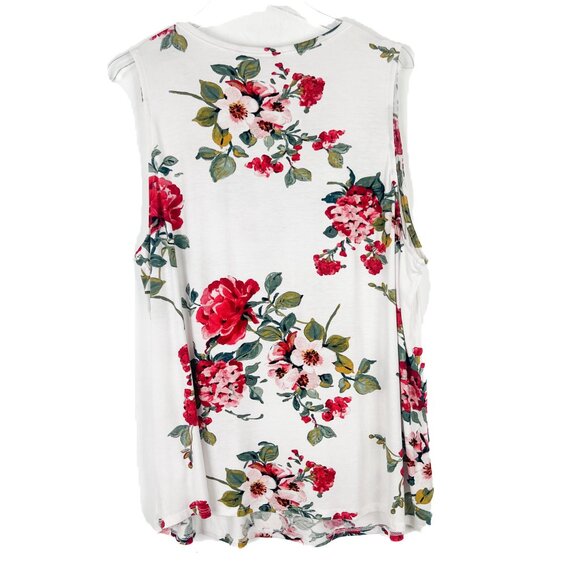 NWOT Stitch Fix Papermoon Suchi Smocked Yoke Knit Top Floral Plus Size 3X - Picture 5 of 7